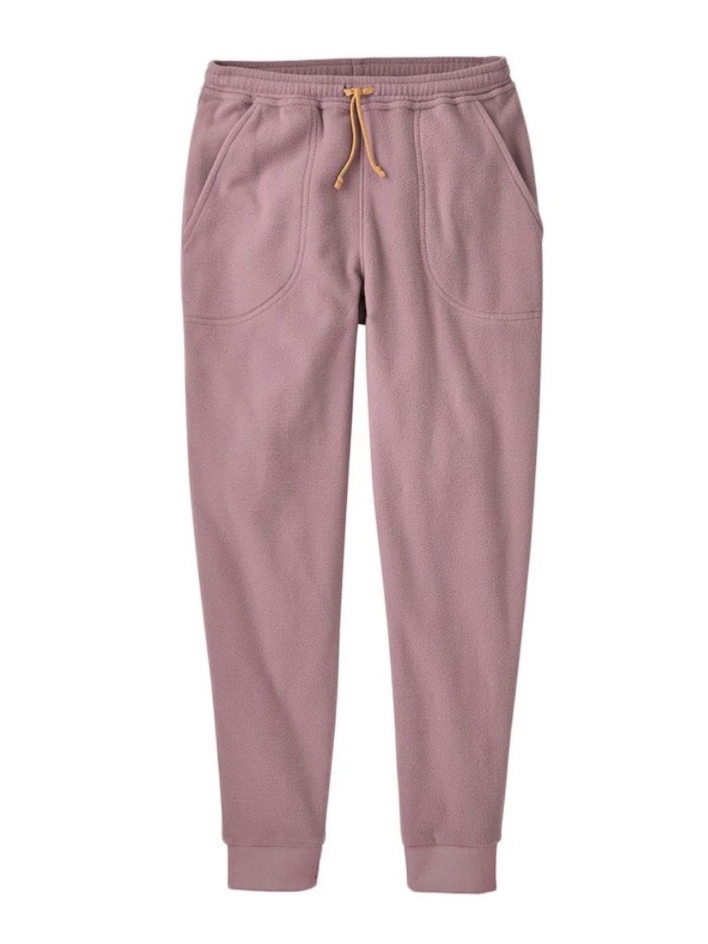 Patagonia Kids Micro D Fleece Joggers - Dusty Mauve with Gold Drawcord